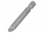 Screwdriver bit | slot | 6.5x0.9mm | 1/4" | Overall len: 50mm