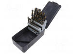 Drill set | for metal | high speed steel | box | metal | 25pcs.