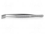Tweezers | 120mm | Blades: curved | Blade tip shape: shovel