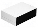 Enclosure: with panel | X: 260mm | Y: 180mm | Z: 85mm | ABS | light grey