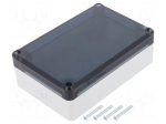 Enclosure: multipurpose | X: 80mm | Y: 120mm | Z: 41mm | ABS | grey