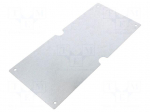 Mounting plate | steel | W: 136mm | L: 303mm | Plating: zinc | EURONORD