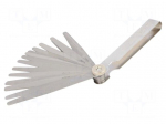 Metric feeler gauge | Range: 0,05&divide;1mm | L: 100mm | Width: 13mm | 20pcs.
