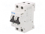 Circuit breaker | 230/400VAC | Inom: 6A | Poles: 2 | Charact: C | 15kA