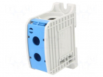 Splice terminal: rail | STB | 353A | 1kV | screw terminal | blue | 185mm2