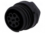 Connector: circular | socket | female | PIN: 7 | 32A | 430V | IP68 | UL94V-0