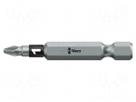 Screwdriver bit | Pozidriv&reg; | PZ1 | 1/4" | Overall len: 50mm