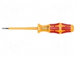 Screwdriver: insulated | slot | 2.5x0.4mm | Blade length: 80mm
