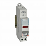 Control switch dual functions - 20 A - 250 V - 1 NC + red indicator