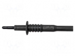 Test probe | 20A | 1kV | black | Tip diameter: 2mm | Overall len: 83mm