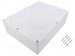 Enclosure: multipurpose | X: 230mm | Y: 300mm | Z: 86mm | polycarbonate
