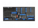 Tools set: screwdriver bits | in a foam tray | 107pcs.