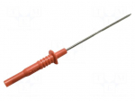 Test probe | 10A | 1kV | red | Tip diameter: 2mm | Overall len: 160mm