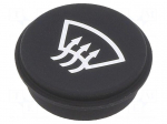 Button | round | &Oslash;21mm | black | 09
