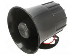 Sound transducer: siren | dynamic | 1 tone | 12VDC | 1300mA | &Oslash;: 105mm