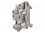 Splice terminal: rail | screw terminal | grey | polyamide | 0.14&divide;4mm2
