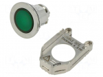 Switch: push-button | 30mm | Stabl.pos: 1 | green | IP66 | witout symbol
