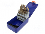 Drill set | for metal | high speed steel cobalt HSS-Co | 25pcs.