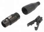 Connector: XLR | socket | female | 10A | PIN: 4 | straight | for cable
