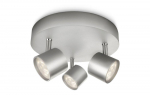 PHILIPS STAR plate/spiral aluminium 3x4.5W SELV gaismeklis