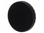 Actuator lens | 22mm | 84 | black | plastic