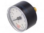 Manometer | 0&divide;10bar | rear connection | Thread: G 1/4" | 50mm | metal