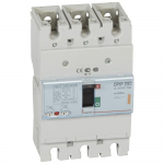 DPX3 250 thermal magnetic release circuit breaker, 3 poles 250A and breaking capacity 25kA