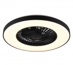 Trio Halmstad LED ceiling fan matt black starlight  R62672132 4017807491036