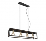 Trio-Lighting Vito  4-pc E27 matt black piekaramā lampa