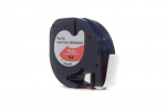 Ribbon JetWorld Replacement Dymo LetraTag Black on Red, 12mm x 4m (59424, 91203, 91333, 91223) (S0721580, S0721630)