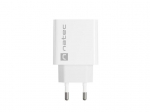 NATEC NETWORK CHARGER RIBERA USB-C 20W PD WHITE