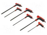 Wrench: hex key-set | spherical | Kind of handle: L | 6pcs.