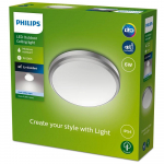 PHILIPS Doris Ceiling 6W 4000K Nickel IP54 HV gaismeklis