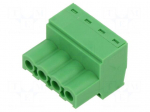 Connector: pluggable terminal block | plug | female | 12A | 250V | 5mm