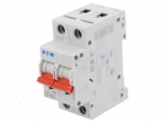 Circuit breaker | 230/400VAC | Inom: 10A | Poles: 2 | Charact: C | 10kA