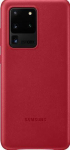 Back panel cover Samsung  Galaxy S20 Ultra Leather Cover Red
