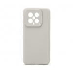 Back panel cover Connect Xiaomi 14 Premium Quality Magnetic Soft Touch Silicone Case Grey