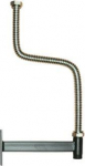 Connection set of flexible pipe and fastening clip