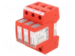 Surge arrester | Type 2 | Poles: 3 | 20kA | for DIN rail mounting