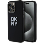 Back panel cover DKNY  DKNY Liquid Silicone Metal Logo iPhone 15 Pro Case - Black