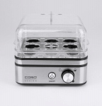Egg cooker Caso  Egg cooker E9  Stainless steel, 400 W, Functions 13 cooking levels