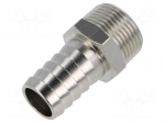 Threaded fitting | connector pipe | nickel plated brass | 20mm