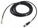 Cable: for sensors/automation | M12 | PIN: 8 | straight | 5m | plug | 4A