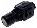 Compressed air regulator | 0.3&divide;10bar | aluminium | Thread: BSP 1/2"