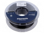 Filament: PET-G | 1.75mm | black | 220&divide;260&deg;C | 1kg | High Speed