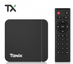 Tanix W2 S905W2 64-bit Quad Core ARM Cortex A53 Konsole 4K Ultra HD Android TV Box with Remote Controller Android 11 Smart TV 2Gb + 16GB/ Black