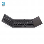 Riff BT-01 Foldable Bluetiooth Keyboard for Windows Android iOs Smarthones & Smart TV with Touchpad Black