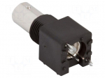Connector: BNC | socket | female | straight | 75&Omega; | THT | polypropylene
