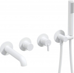 Concealed 4-hole bathtub mixer