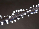 AURA LED - 6 m - 90 white baubles - transparent wire - modulator - 24 V